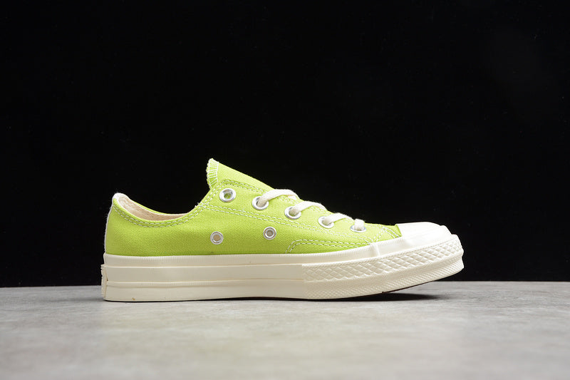 PLAY CDG X CHUCK TAYLOR 70S LOW TOP ACID LIME GREEN/EGRET