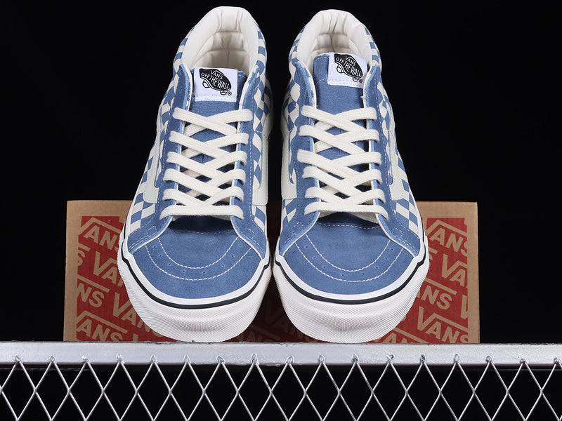 SK8-MID CHECKERBOARD HAZE BLUE/WHITE/BLACK