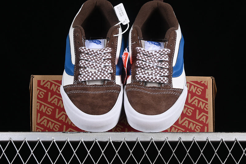 KNU SKOOL WHITE/BLUE/BROWN