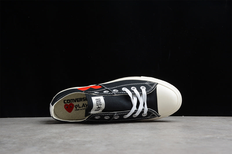 CHUCK TAYLOR ALL-STAR 70S LOW X PLAY COMME DES GARÇONS BLACK/WHITE/RED