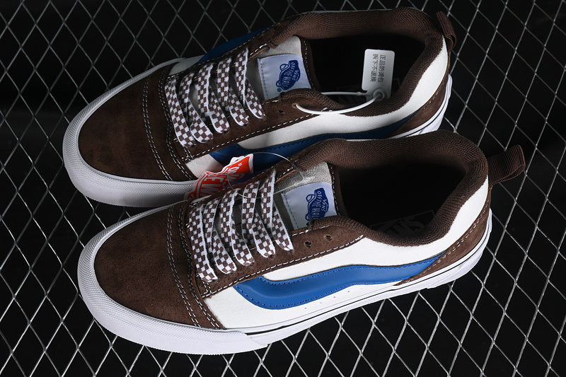 KNU SKOOL WHITE/BLUE/BROWN