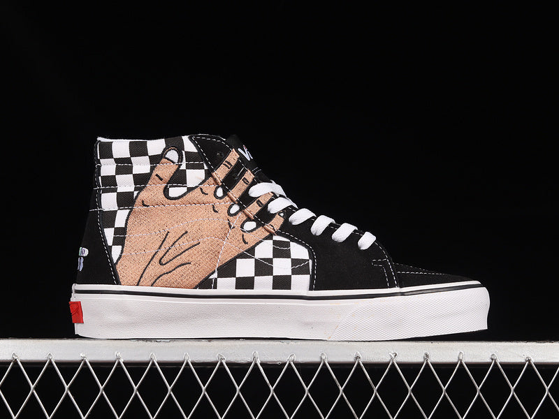 IMRAN POTATO X SK8-HI VR3 LX CHECKERBOARD BLACK