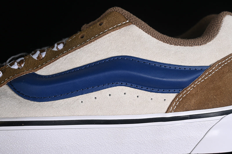 KNU SKOOL WHITE/BROWN/BLUE