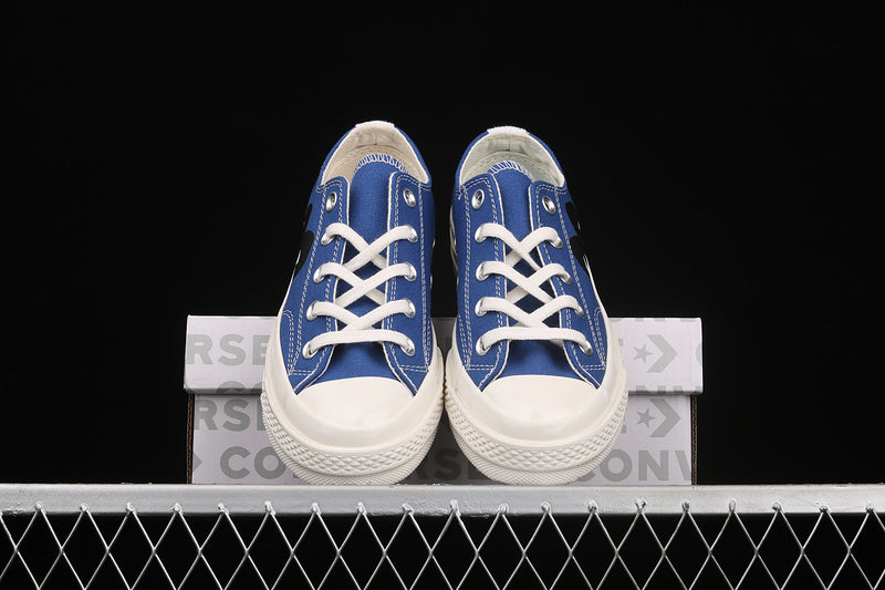 COMME DES GARÇONS PLAY X CHUCK TAYLOR ALL-STAR 70S LOW BLUE QUARTZ/EGRET/BLACK