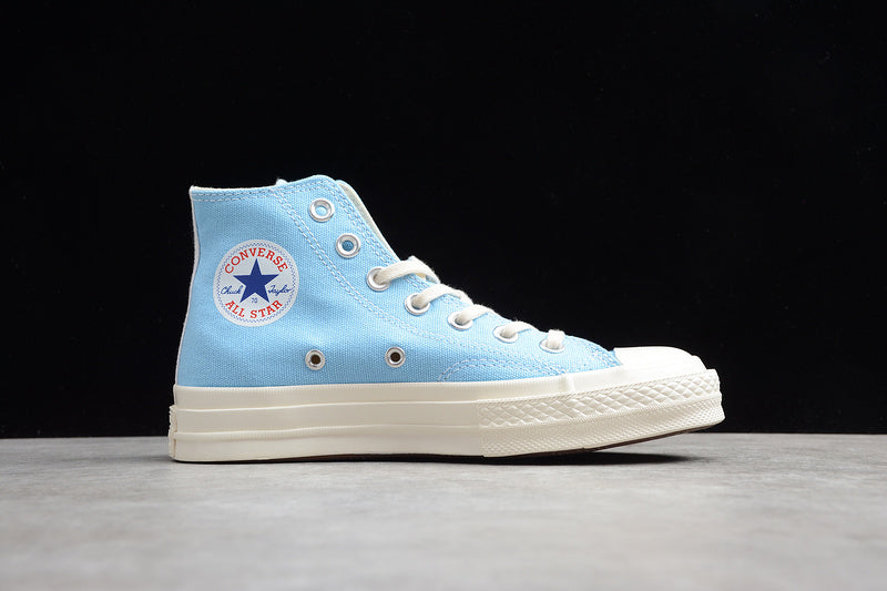 PLAY CDG X CHUCK TAYLOR 70 HIGH TOP BALTIC SEA/EGRET