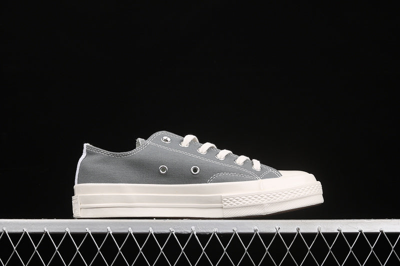 COMME DES GARÇONS PLAY X CHUCK TAYLOR ALL-STAR 70S LOW STEEL GRAY/EGRET/BLACK