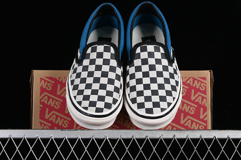 LIBERAIDERS X VANS SLIP-ON WHITE/BLACK/BLUE