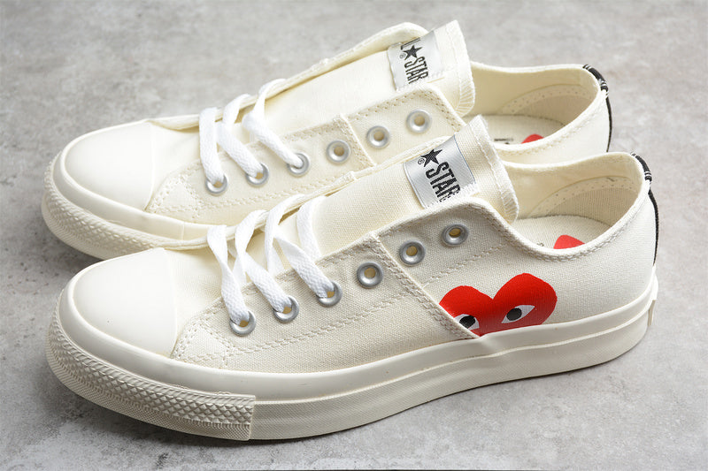 CHUCK TAYLOR ALL-STAR 70S HIGH X PLAY COMME DES GARÇONS BEIGE/WHITE/RED