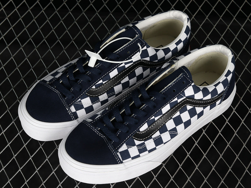 STYLE 36 CHECKERBOARD DARK BLUE/WHITE/BLACK