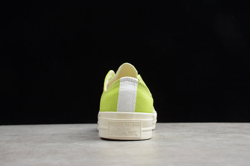 PLAY CDG X CHUCK TAYLOR 70S LOW TOP ACID LIME GREEN/EGRET