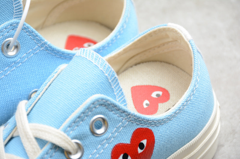 PLAY CDG X CHUCK TAYLOR 70S LOW TOP BALTIC SEA/EGRET