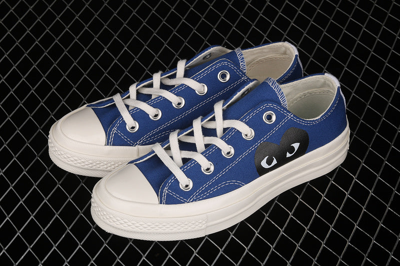 COMME DES GARÇONS PLAY X CHUCK TAYLOR ALL-STAR 70S LOW BLUE QUARTZ/EGRET/BLACK