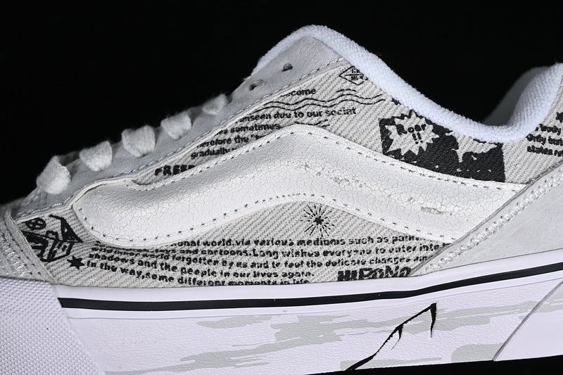 HIRONO X VANS KNU SKOOL WHITE/GREY/BLACK