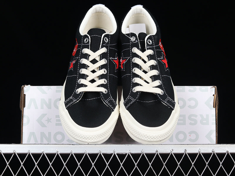 COMME DES GARÇONS PLAY X ONE STAR BLACK/RED/WHITE