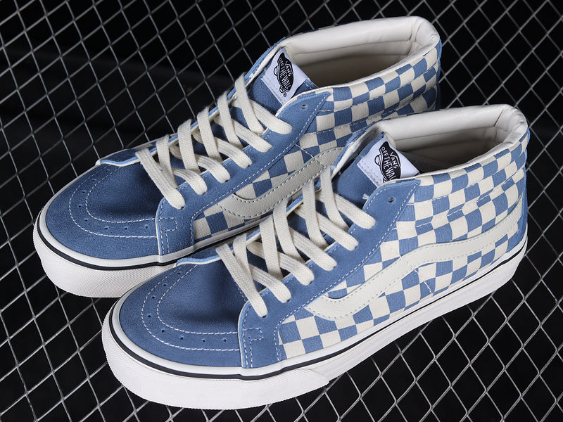 SK8-MID CHECKERBOARD HAZE BLUE/WHITE/BLACK