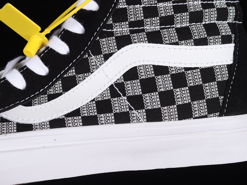 SK8-HIGH 38 DX CHECKERBOARD BLACK/WHITE/GREY