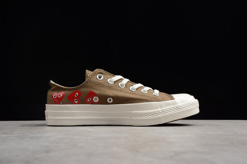 CONVERSE CDG X CONVERSE CHUCK TAYLOR 70S HI/OX 18SS LOW BROWN