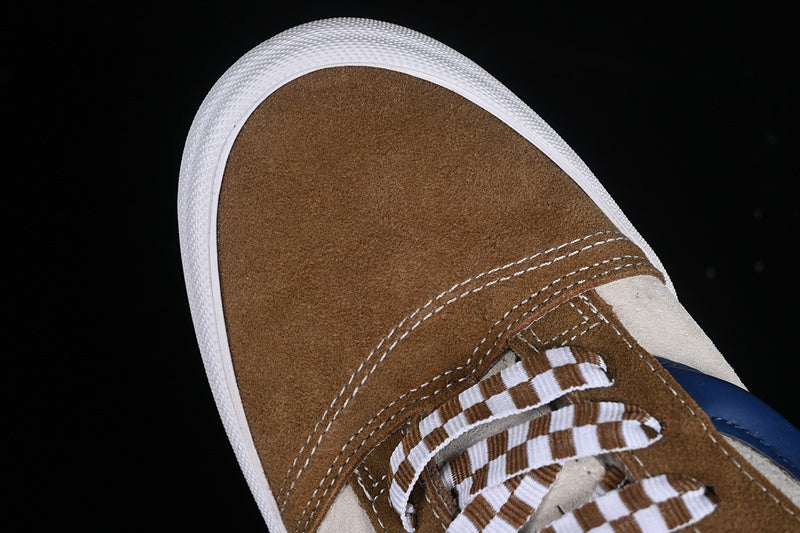 KNU SKOOL WHITE/BROWN/BLUE