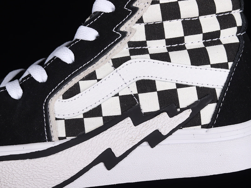 SK8-HIGH BOLT CHECKERBOARD BLACK/WHITE