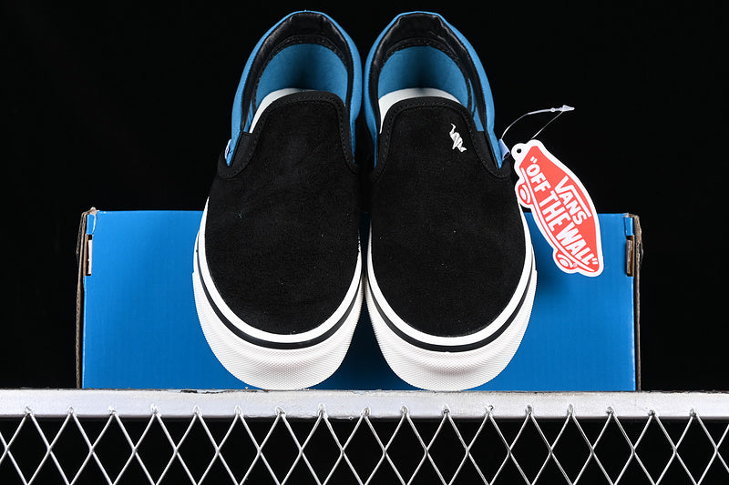 LIBERAIDERS X VANS SLIP-ON 98 DX WHITE/BLACK/BLUE