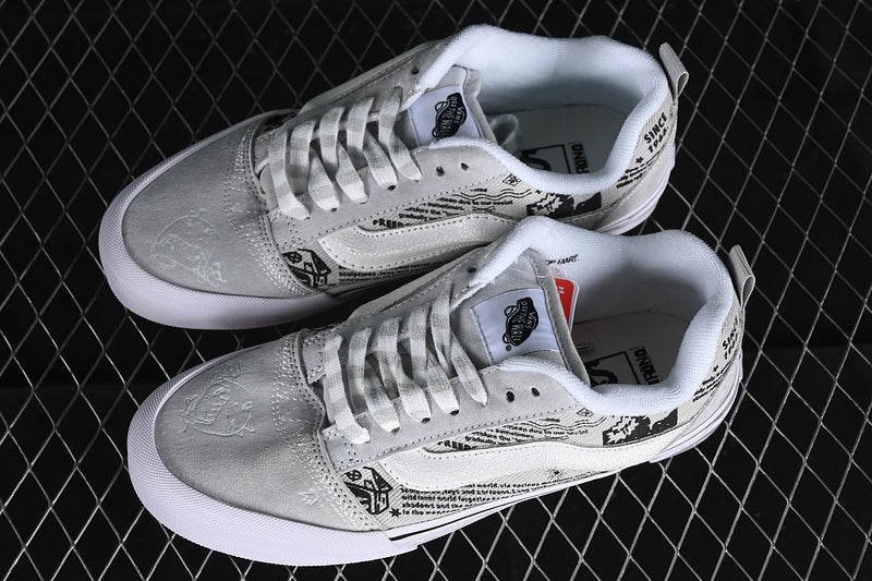 HIRONO X VANS KNU SKOOL WHITE/GREY/BLACK