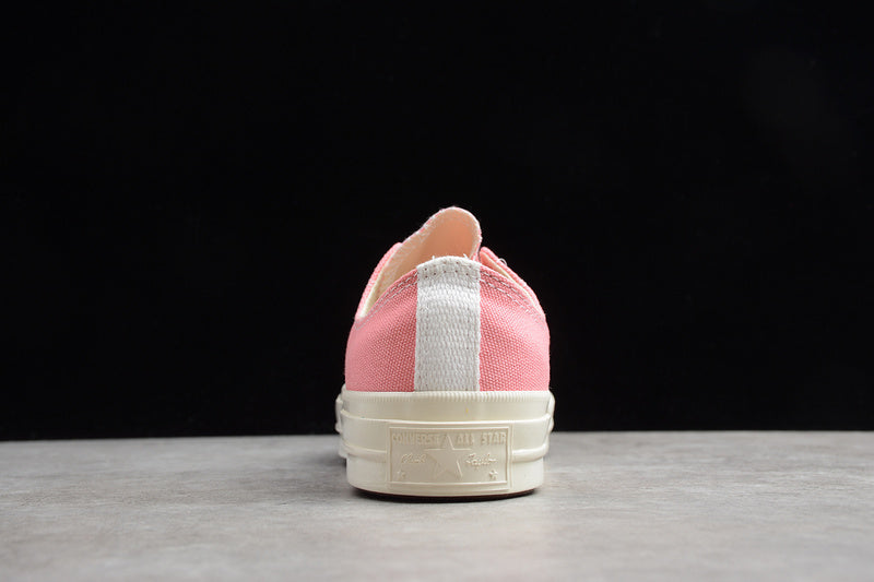 PLAY CDG X CHUCK TAYLOR 70S LOW TOP STRAWBERRY PINK/EGRET