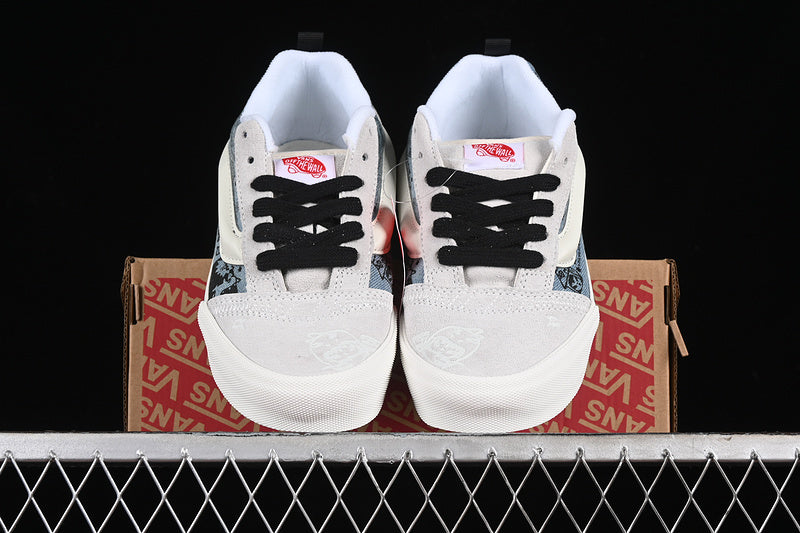 HIRONO X VANS KNU SKOOL WHITE/BLACK/BLUE