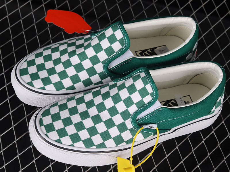 SLIP-ON GREEN/WHITE