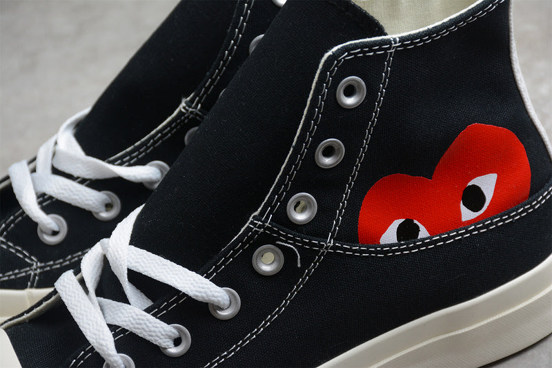 CHUCK TAYLOR ALL-STAR 70S HIGH X PLAY COMME DES GARÇONS BLACK/WHITE/RED