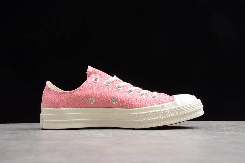 PLAY CDG X CHUCK TAYLOR 70S LOW TOP STRAWBERRY PINK/EGRET