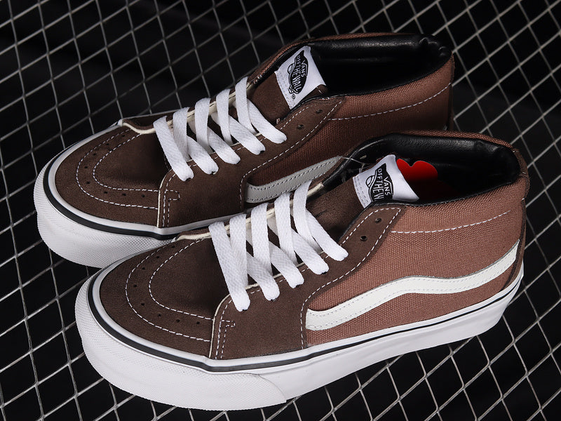 SK8-MID VAULT LX BROWN/WHITE