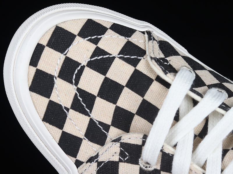 SK8-HIGH TAPERED CHECKERBOARD BLACK/KHAKI/WHITE