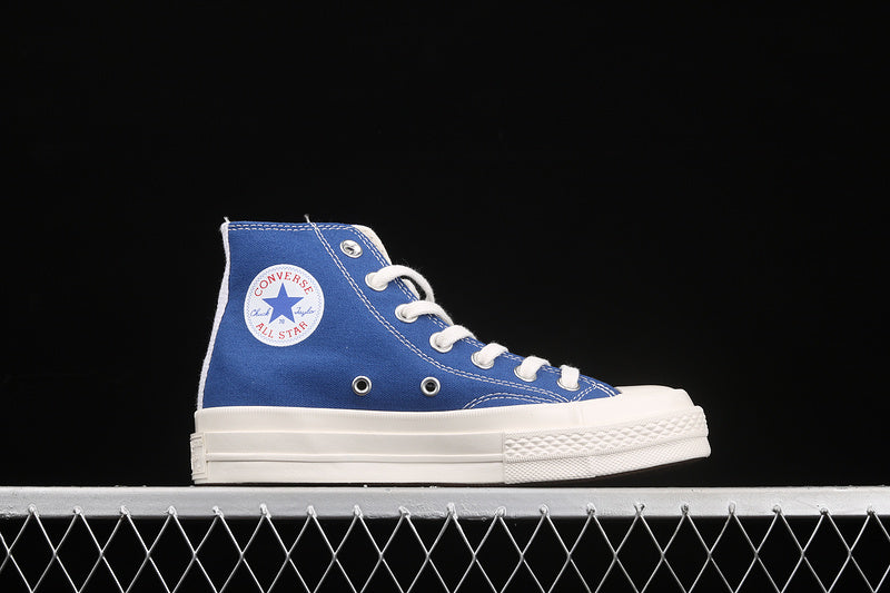 COMME DES GARÇONS PLAY X CHUCK TAYLOR ALL-STAR 70S HIGH BLUE QUARTZ/EGRET/BLACK