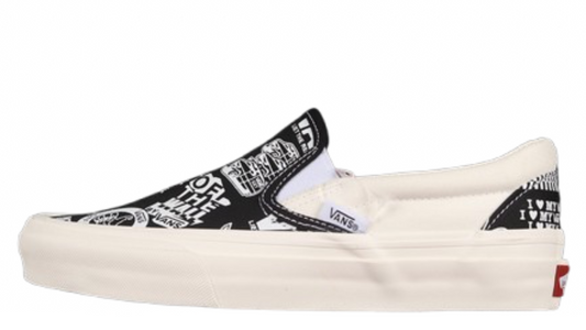 SLIP-ON WHITE/BLACK