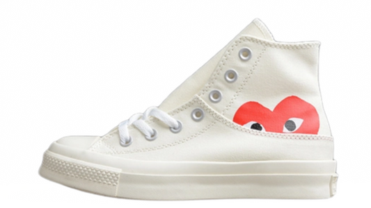 CHUCK TAYLOR ALL-STAR 70S HIGH X PLAY COMME DES GARÇONS WHITE/WHITE/RED