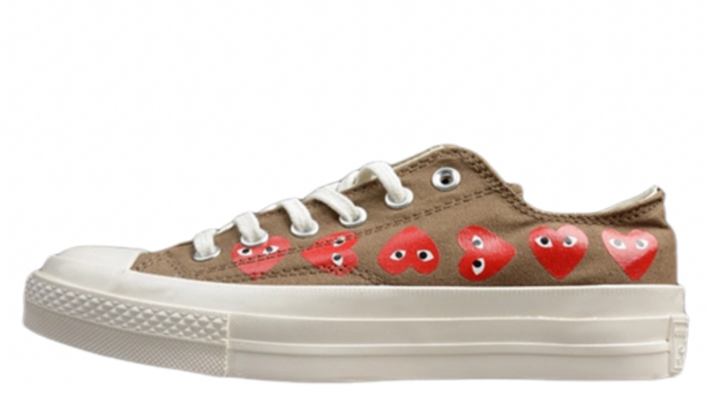 CONVERSE CDG X CONVERSE CHUCK TAYLOR 70S HI/OX 18SS LOW BROWN