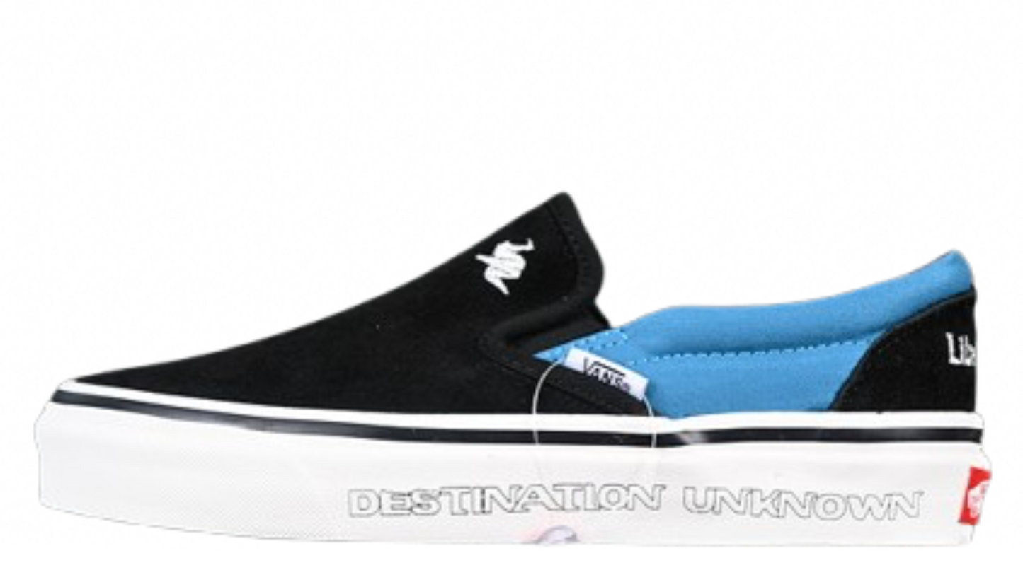 LIBERAIDERS X VANS SLIP-ON 98 DX WHITE/BLACK/BLUE