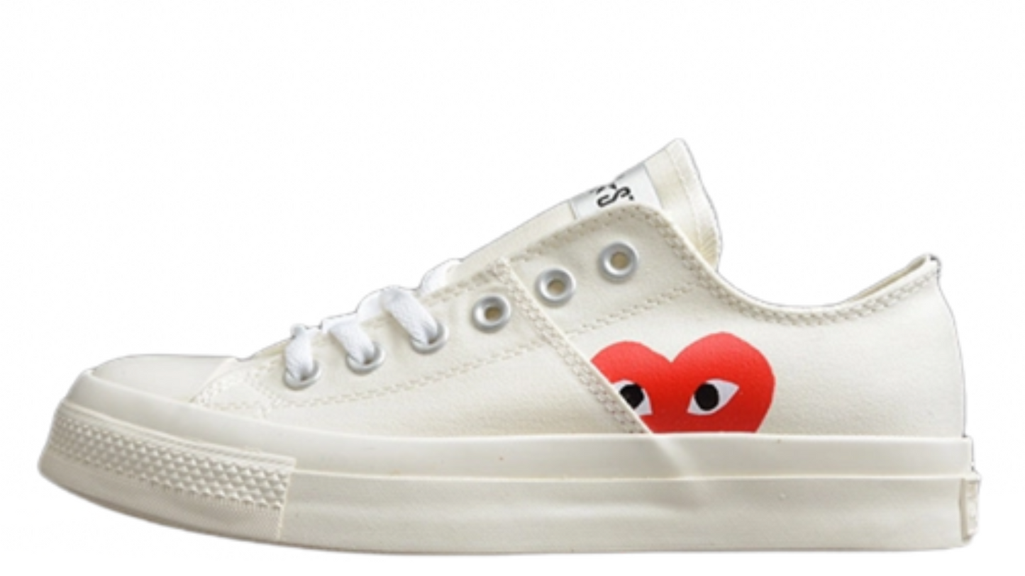 CHUCK TAYLOR ALL-STAR 70S HIGH X PLAY COMME DES GARÇONS BEIGE/WHITE/RED