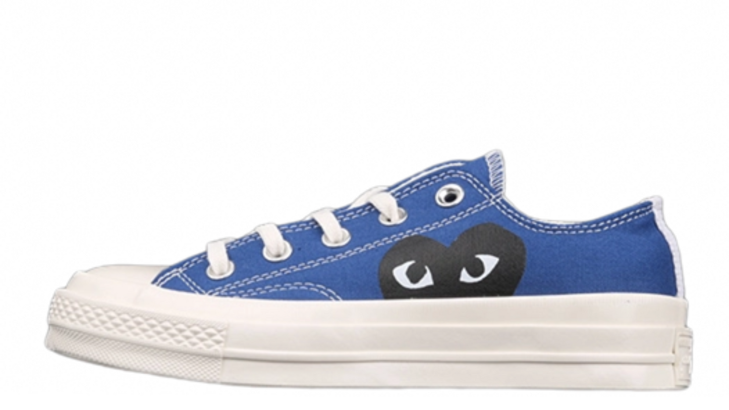 COMME DES GARÇONS PLAY X CHUCK TAYLOR ALL-STAR 70S LOW BLUE QUARTZ/EGRET/BLACK