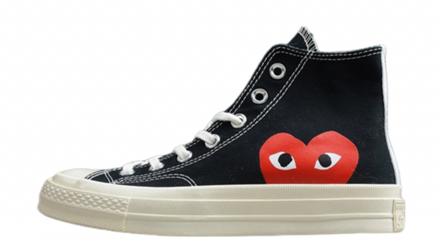 CDG CHUCK TAYLOR 70 X COMME DES GARCONS PLAY HIGH BLACK/RED