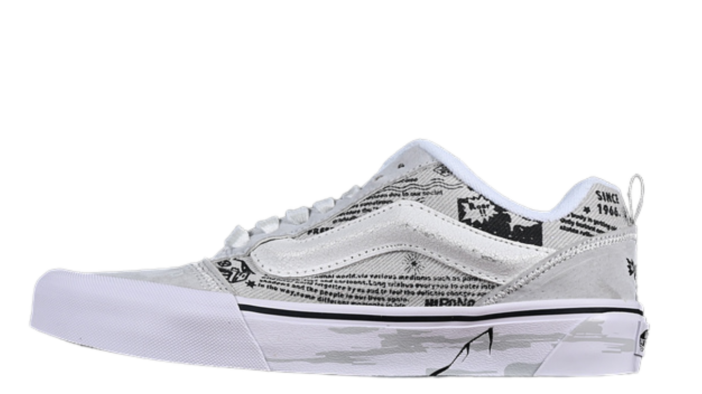 HIRONO X VANS KNU SKOOL WHITE/GREY/BLACK