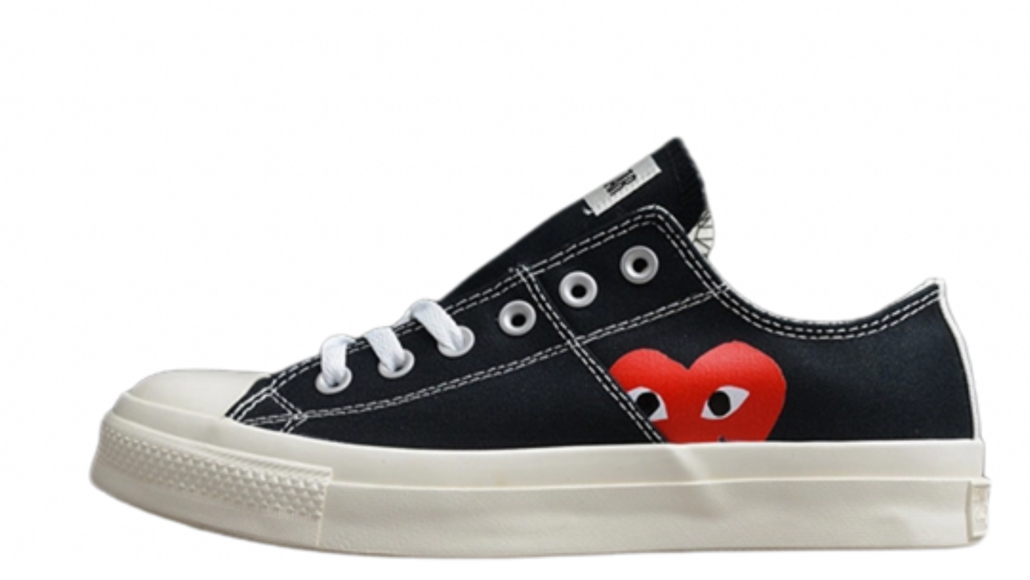 CHUCK TAYLOR ALL-STAR 70S LOW X PLAY COMME DES GARÇONS BLACK/WHITE/RED