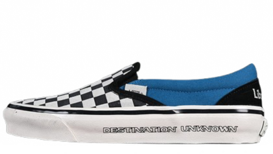 LIBERAIDERS X VANS SLIP-ON WHITE/BLACK/BLUE