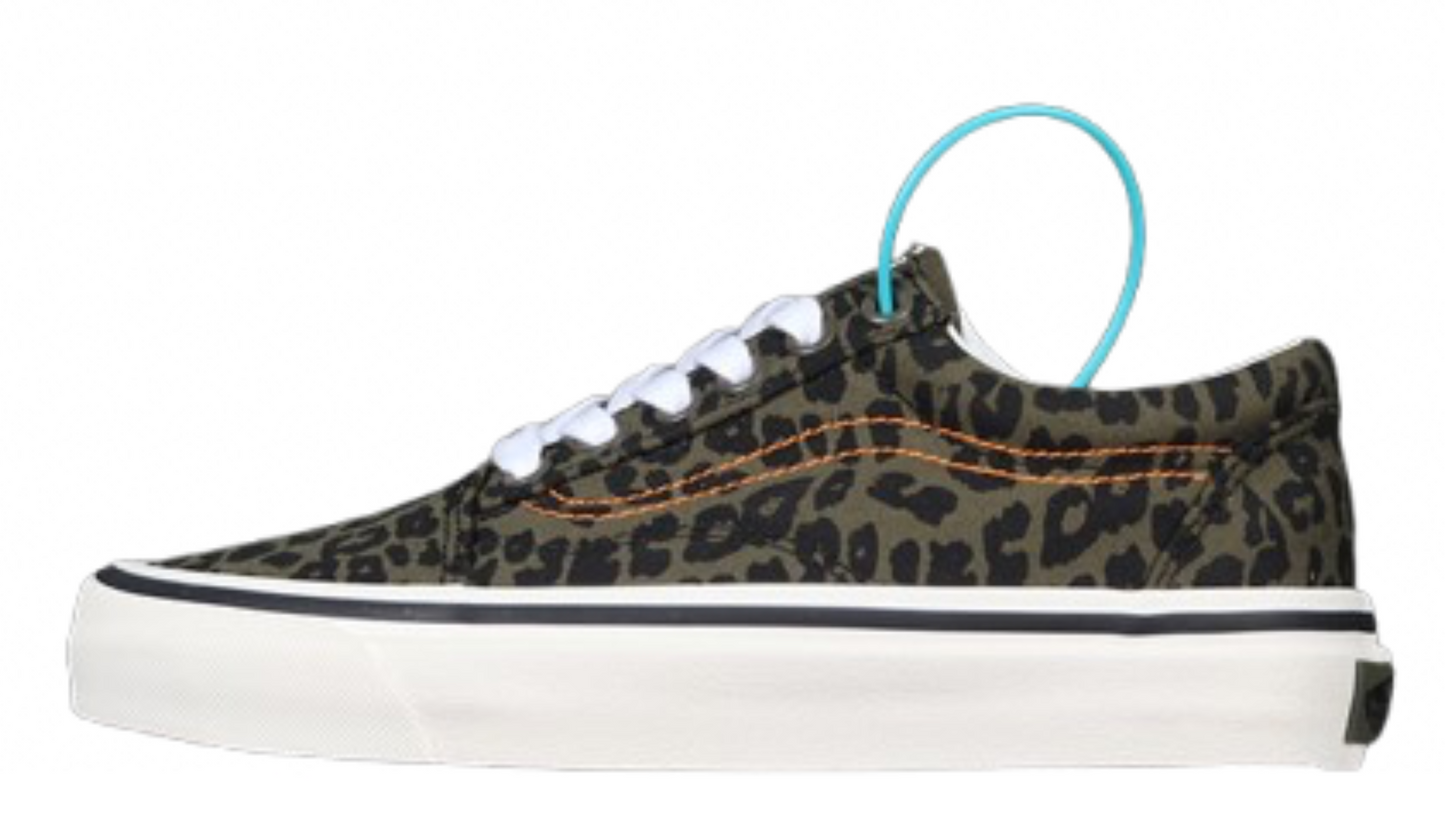 OLD SKOOL DARK GREEN/LEOPARD