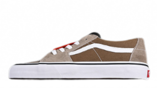 SK8-LOW WHITE/BROWN