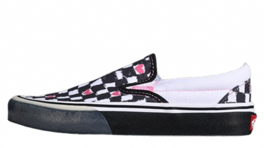 SLIP-ON WHITE/BLACK/PINK