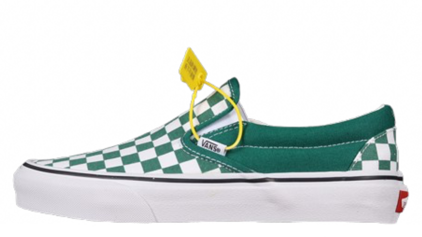 SLIP-ON GREEN/WHITE