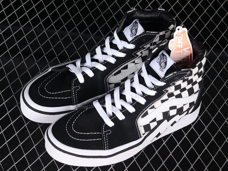 SK8-HIGH BOLT CHECKERBOARD BLACK/WHITE