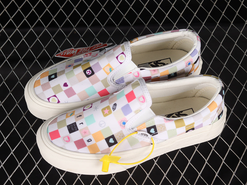 SLIP-ON LTD WHITE/BEIGE