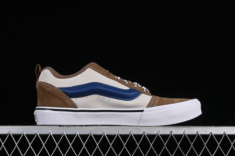 KNU SKOOL WHITE/BROWN/BLUE